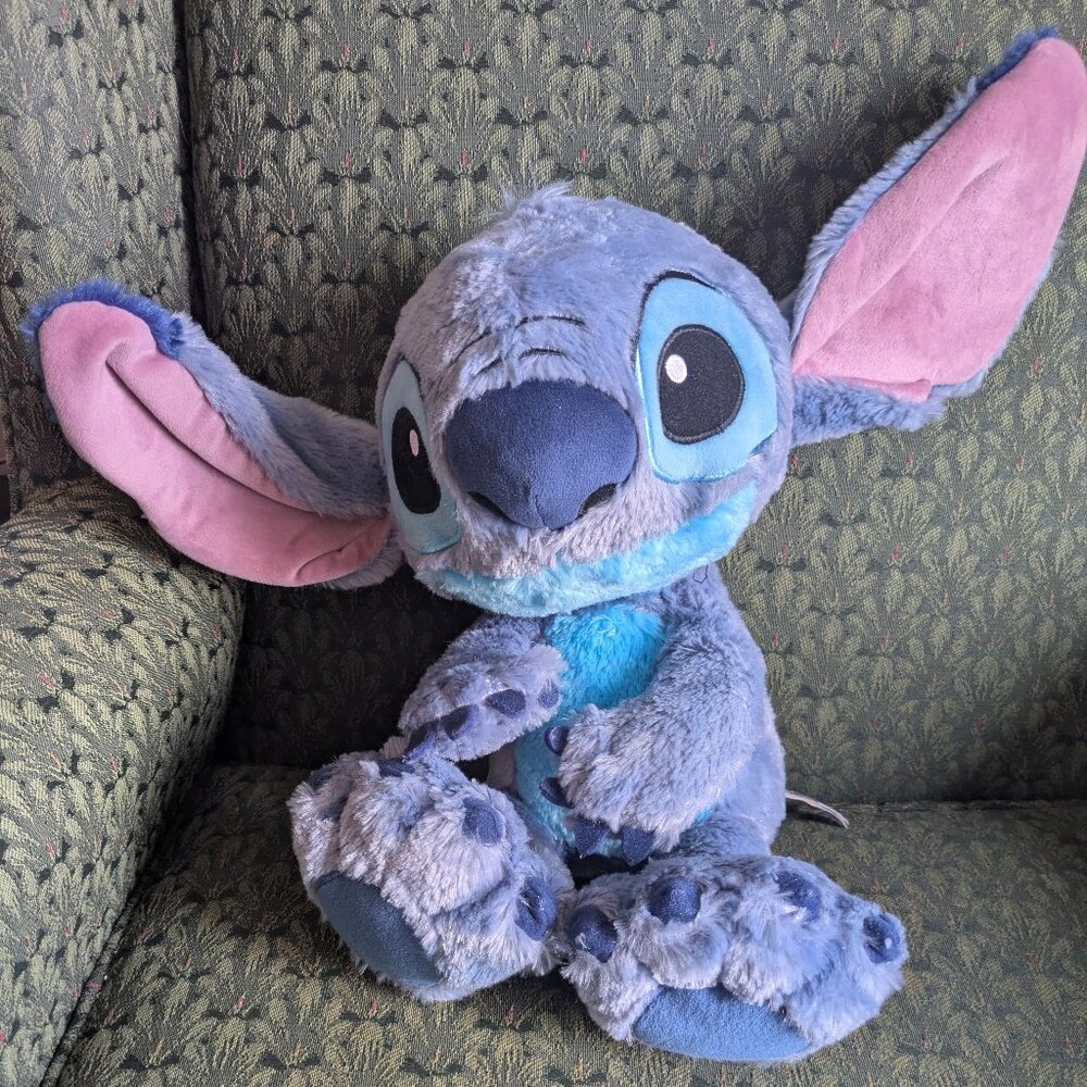 Disney Parks Stitch 10 in Big Feet Floppy Ears Sitting Plush Toy Lilo and Stitch